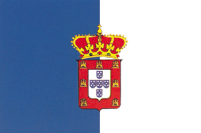 Bandeira adoptada pelos liberais constitucionalistas, usada até à implantação da República (1830-1910)