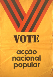 Cartaz da ANP da campanha eleitoral de 1969