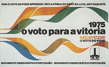 Cartaz do MDP/CDE da campanha eleitoral de 1975