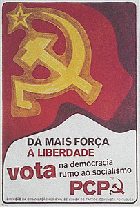 Cartaz do PCP da campanha eleitoral de 1975