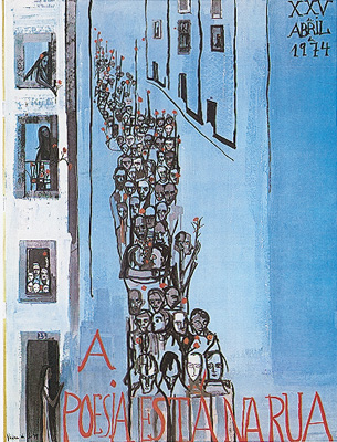 Cartaz de Vieira da Silva "A poesia está na rua"