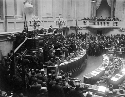 Sessão inaugural da Assembleia Nacional Constituinte de 1911, presidida por Braancamp Freire