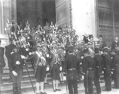 Guarda Real dos Archeiros- Foto de Benoliel, 2 de Janeiro de1910