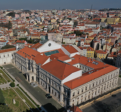 Vista aérea do Palácio de São Bento