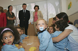 Inauguração da Creche da Assembleia da República, em 01.10.2004