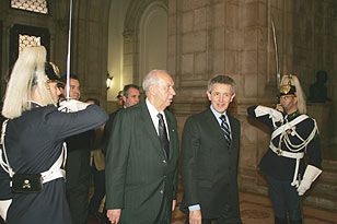 Cerimónia de Boas Vindas ao Vice-Presidente da República Federativa do Brasil, José Alencar Gomes da Silva, em 19.10.2004
