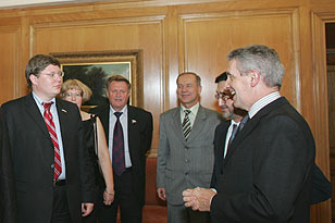 Audiência com a Delegação do Comité da Duma Estatal da Rússia para os Assuntos do Trabalho e da Política Social, em 20.10.2004