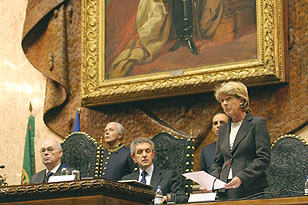 Cerimónia de entrega do Prémio Norte-Sul do Conselho da Europa, em 25.10.2004 (Sala do Senado)