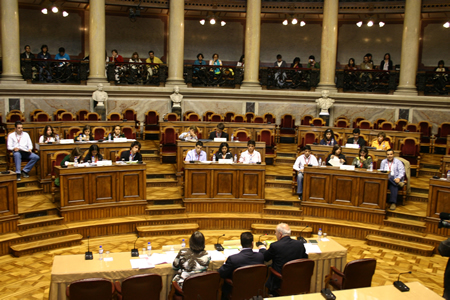 Reuni&atilde;o da 4.&ordf; Comiss&atilde;o, presidida pelos Deputados Jo&atilde;o Rebelo (CDS-PP) e Riberio Crist&oacute;v&atilde;o (PSD), Assembleia da Rep&uacute;blica, em 08.05.2006