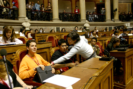 Bancada dos deputados, Assembleia da Rep&uacute;blica, em 08.05.2006