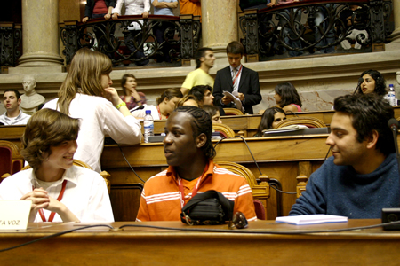 Bancada dos deputados, Assembleia da Rep&uacute;blica, em 08.05.2006