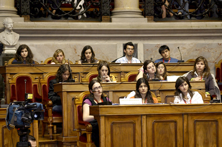 Bancada dos deputados, Assembleia da Rep&uacute;blica, em 08.05.2006