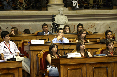 Bancada dos deputados, Assembleia da Rep&uacute;blica, em 08.05.2006