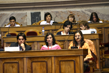 Bancada dos deputados, Assembleia da Rep&uacute;blica, em 08.05.2006