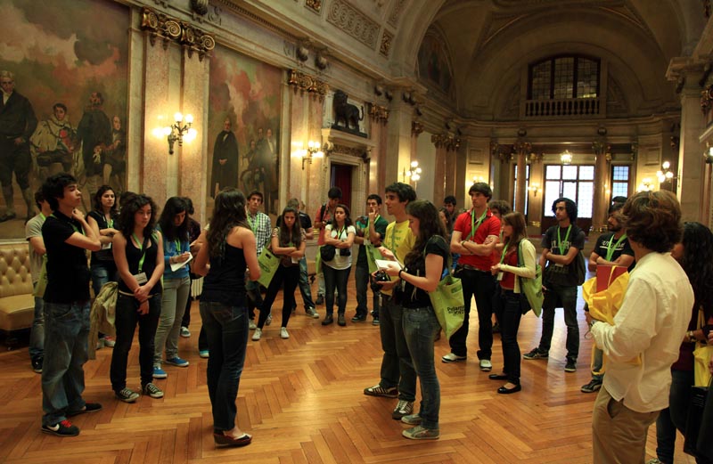 Parlamento dos Jovens | Sessão Nacional Secundário | Visita dos Jornalistas ao Palácio de S. Bento