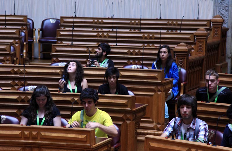 Parlamento dos Jovens | Sessão Nacional Secundário | Visita dos Jornalistas ao Palácio de S. Bento