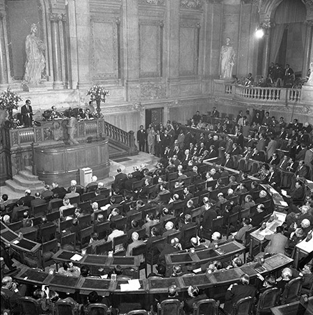 A Assembleia Nacional em 1971. Fotografia de Miranda Castela, Arquivo Histórico Parlamentar (AHP).