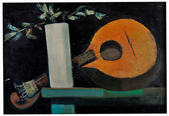 Óleo sobre aglomerado de madeira, Rogério Ribeiro, 1959, 40x 58 cm, n.º inv. MAR 5953.