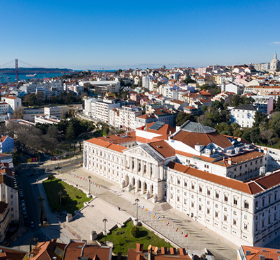 Vista aérea do Palácio de São Bento