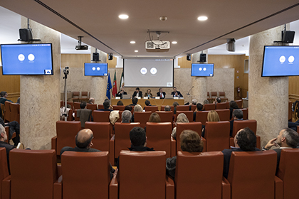 imagem Conferência “Apreciação na Especialidade dos Projetos de Lei do Ensino Superior Politécnico” que decorreu no auditório António de Almeida Santos
  