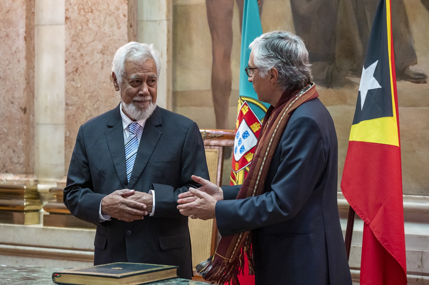 Cerimónia de boas vindas a Xanana Gusmão