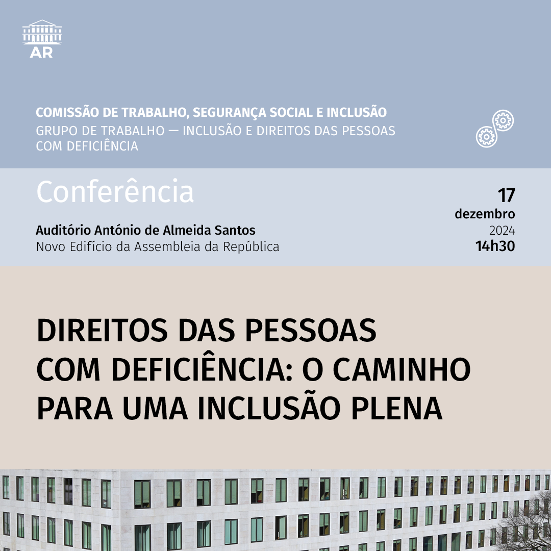 conferência Direitos das pessoas com deficiência: o caminho para uma inclusão plena          