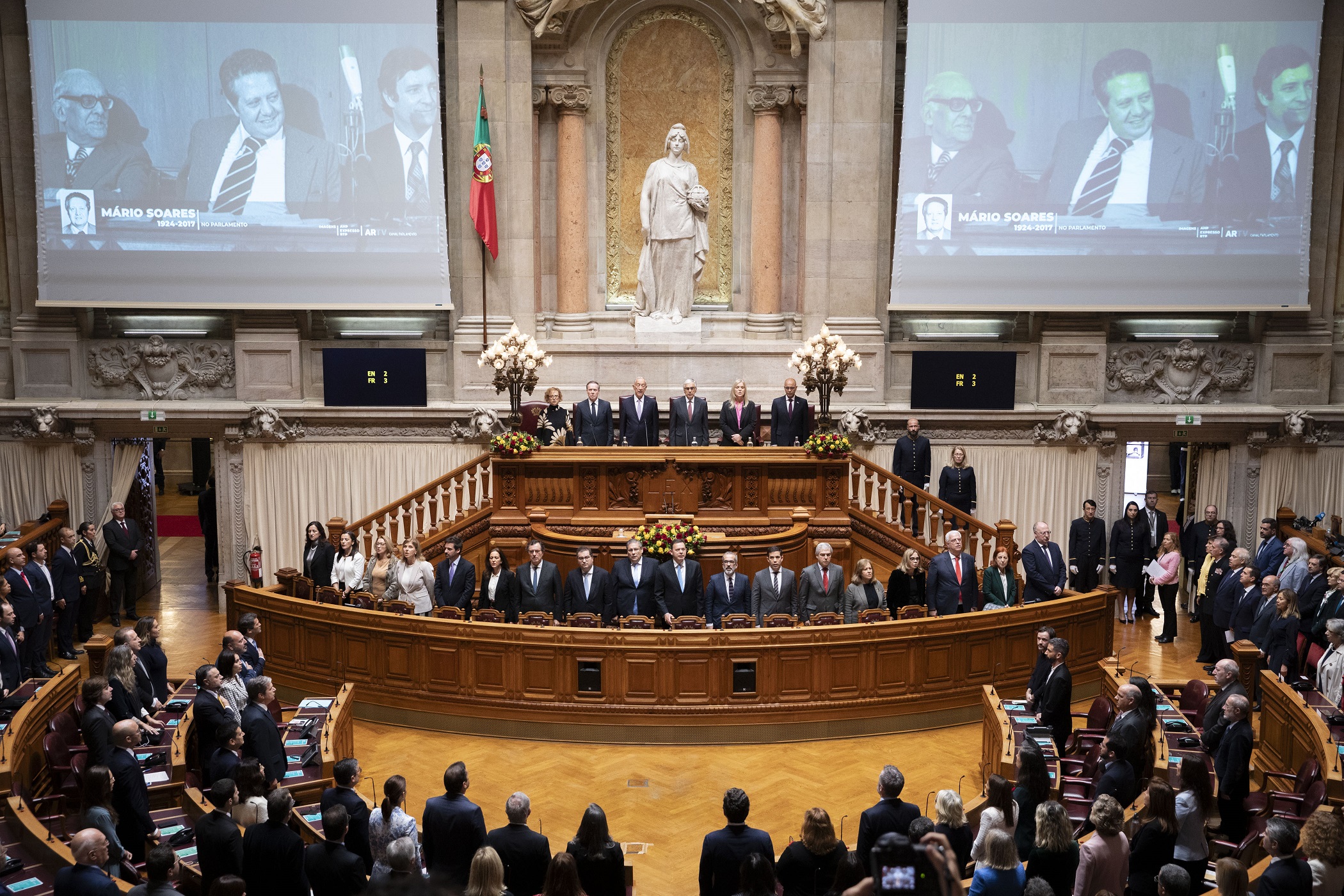 imagem sessão evocativa do centenário de Mário Soares          