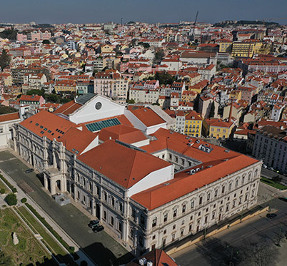 Vista aérea do Palácio de São Bento