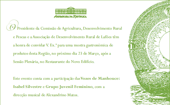 Mostra Gastronómica de Produtos da Região de Lafões, 23 de Março de 2011 - Restaurante do Novo Edifício - após o encerramento da Sessão Plenária.