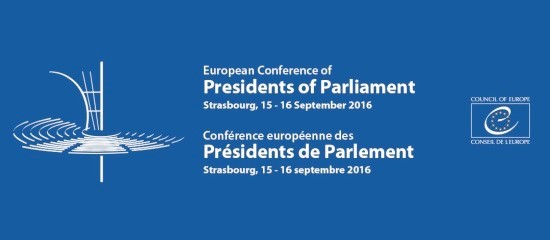 O Presidente da Assembleia da Rep&#250;blica participou na Confer&#234;ncia Europeia de Presidentes de Parlamentos | 14-16 de setembro de 2016 | Estrasburgo